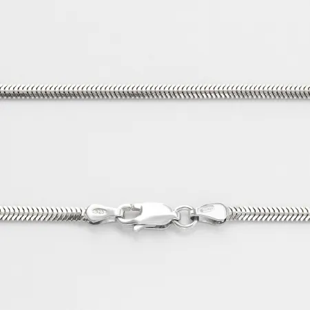 Срібний ланцюжок снейк плаский