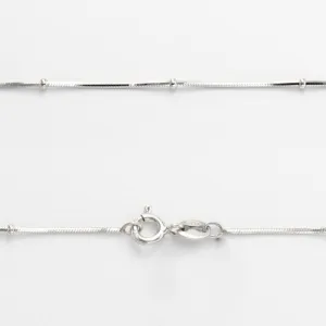 Срібний ланцюжок снейк з кульками