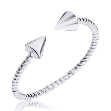 Срібна каблучка вільного розміру на фалангу Стріли