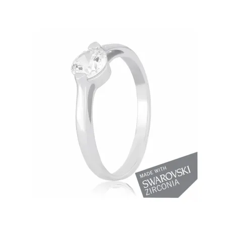 Срібна каблучка зі SWAROVSKI