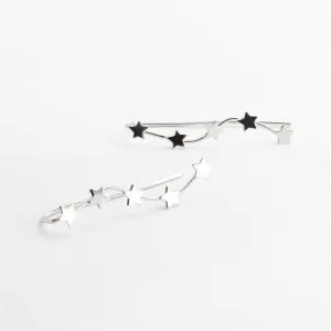 Серебряные серьги Звезды