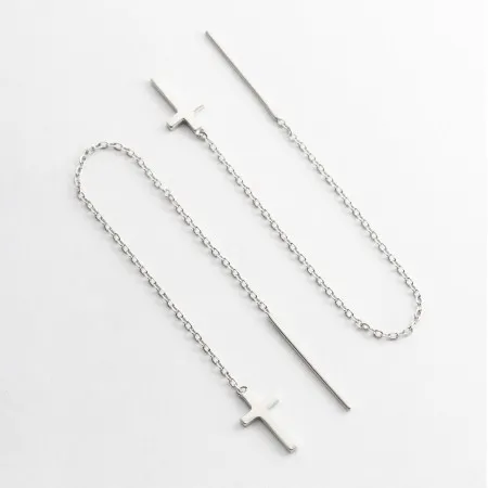 Срібні сережки протяжки