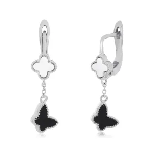 Срібні сережки Метелики