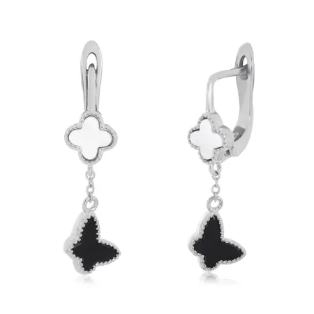 Срібні сережки Метелики