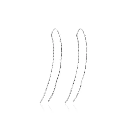 Срібні сережки протяжки мінімалізм