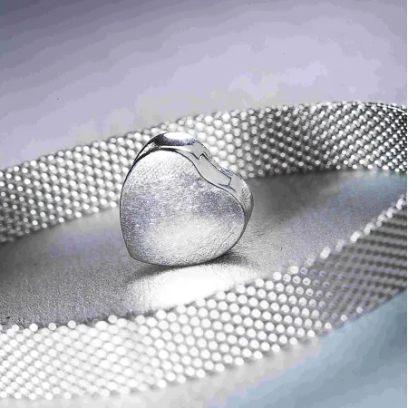 Срібна намистина-шарм покрита родієм