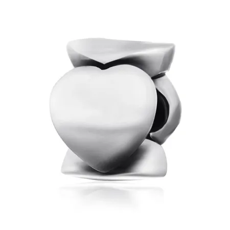 Срібний шарм серця