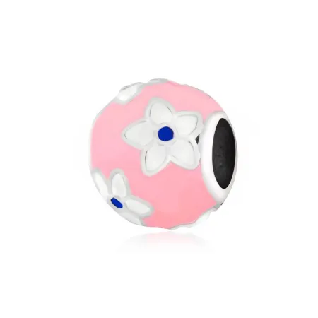 Серебряный шарм мистические цветы