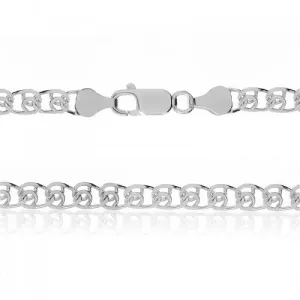 Срібний ланцюжок з плетінням лав